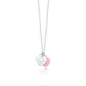 Tiffany’s mini double heart necklace